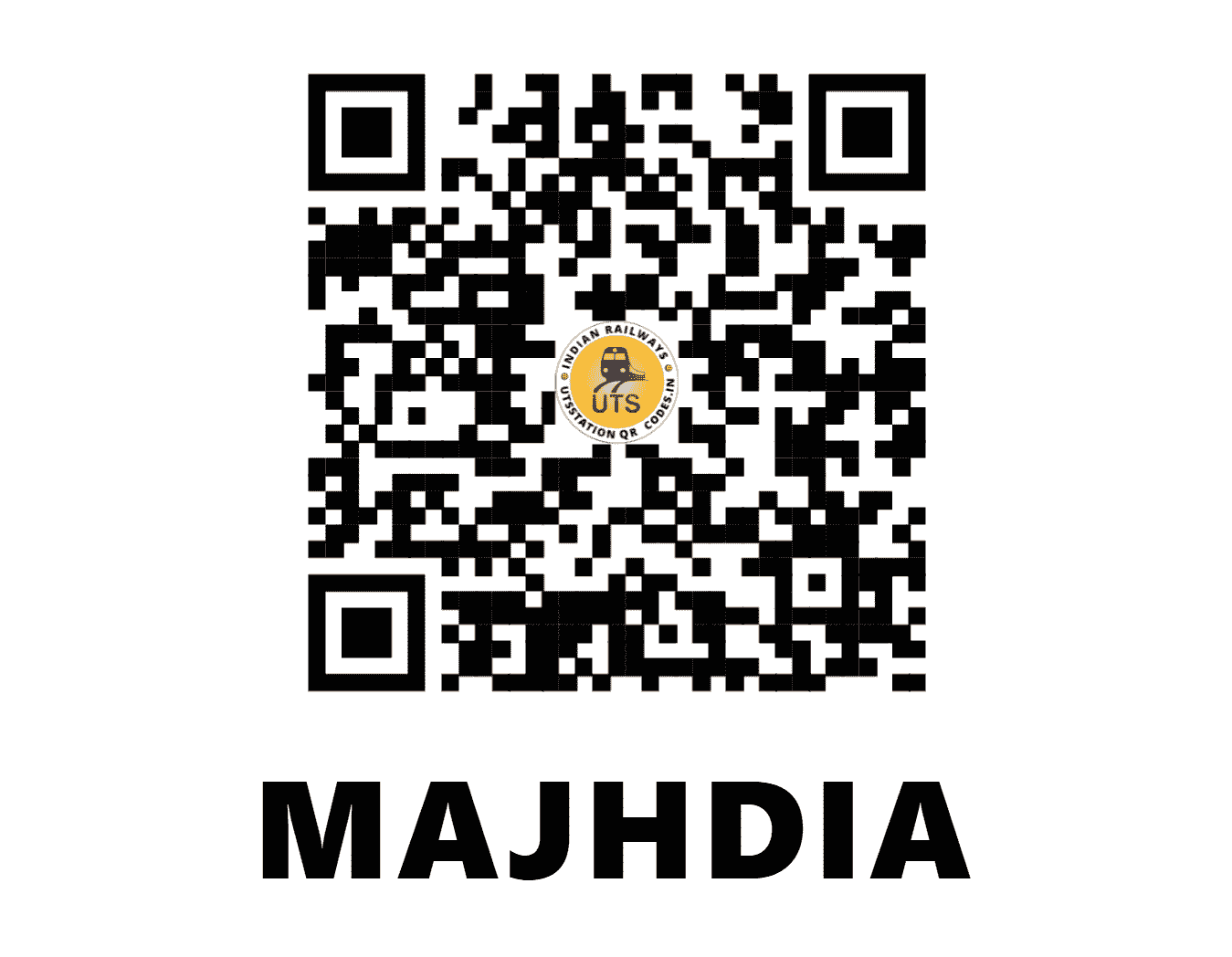 UTS QR Code for MAJHDIA - MIJ (ER - WEST BENGAL)